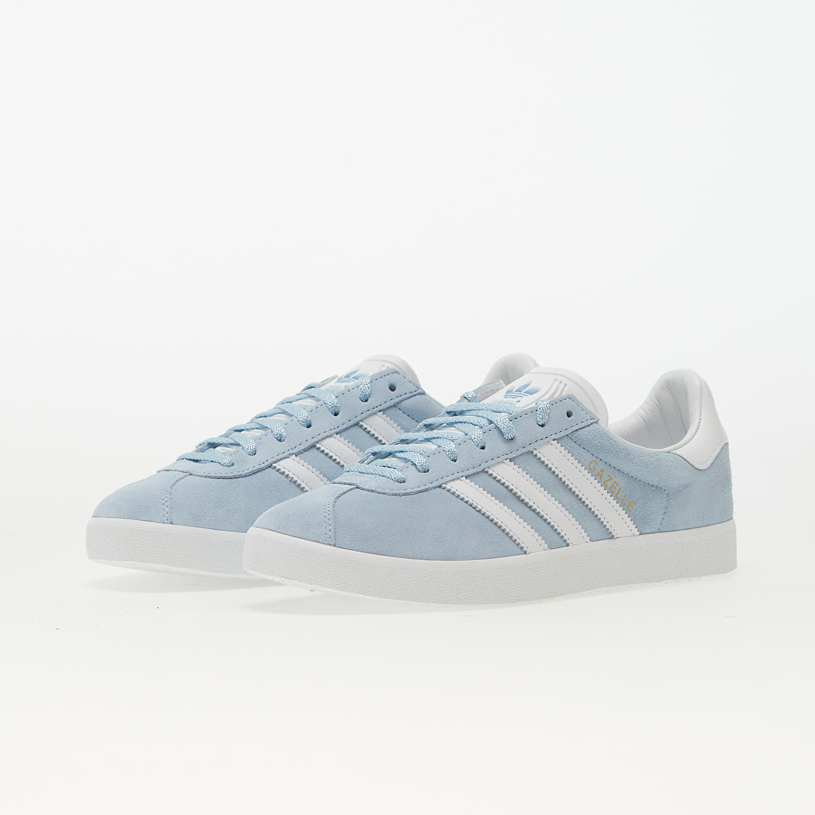 Men s sneakers and shoes adidas Originals Gazelle 85 Clear Sky Ftw White Gold Metallic Queens