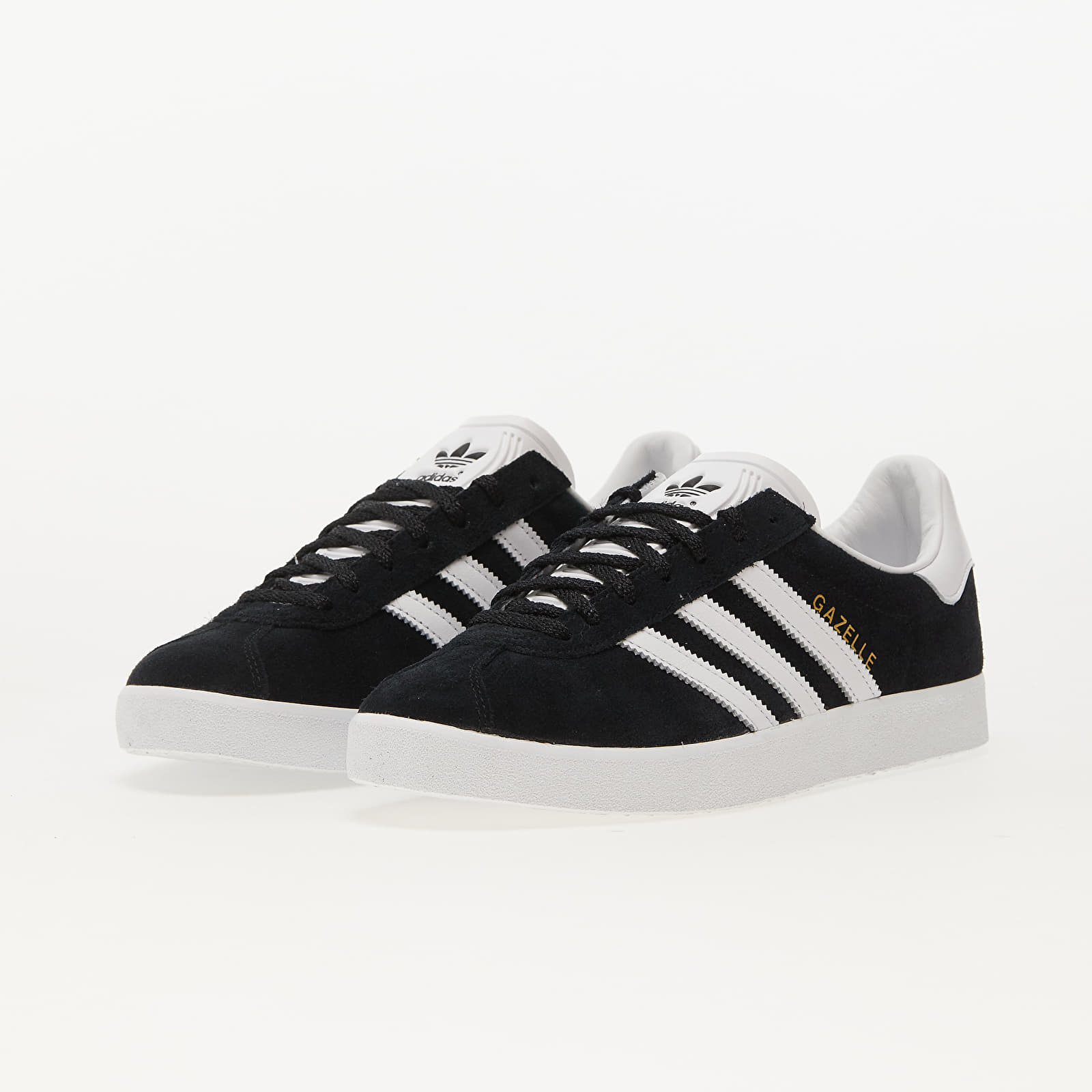 Vīriešu čības un apavi adidas Originals Gazelle 85 Core Black/ Ftw White/ Gold Metallic