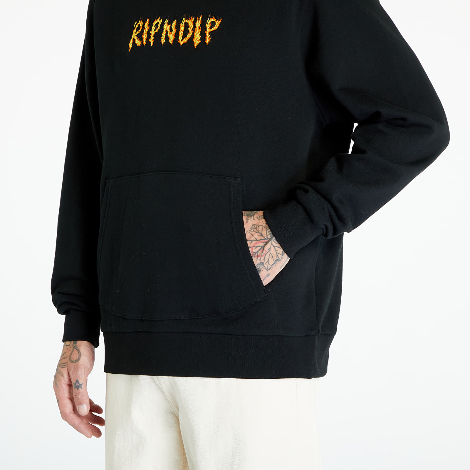 Hoodies and sweatshirts  RIPNDIP Burn Hoodie Black