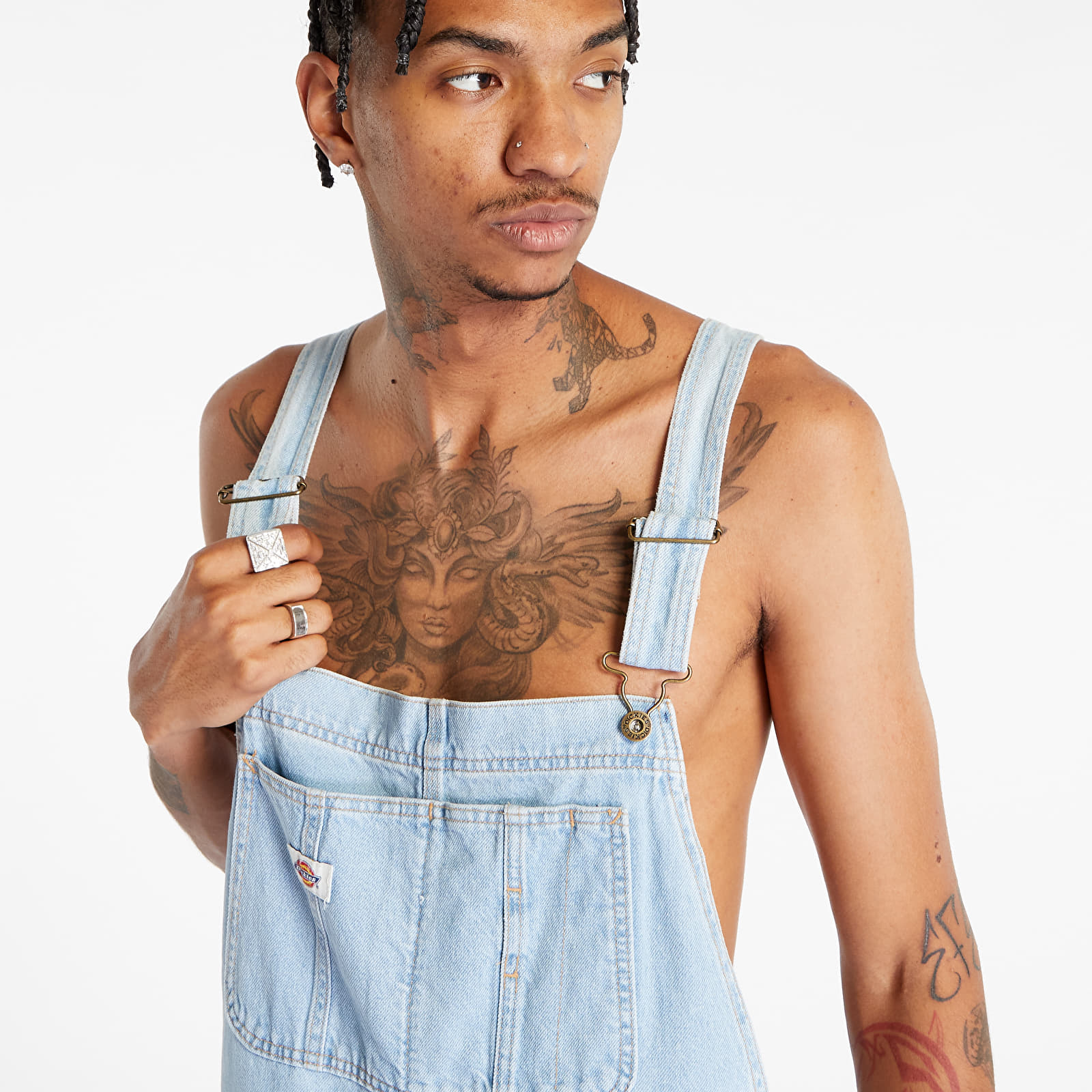 Jeans Dickies Classic Denm Bib Vintage Aged Blue