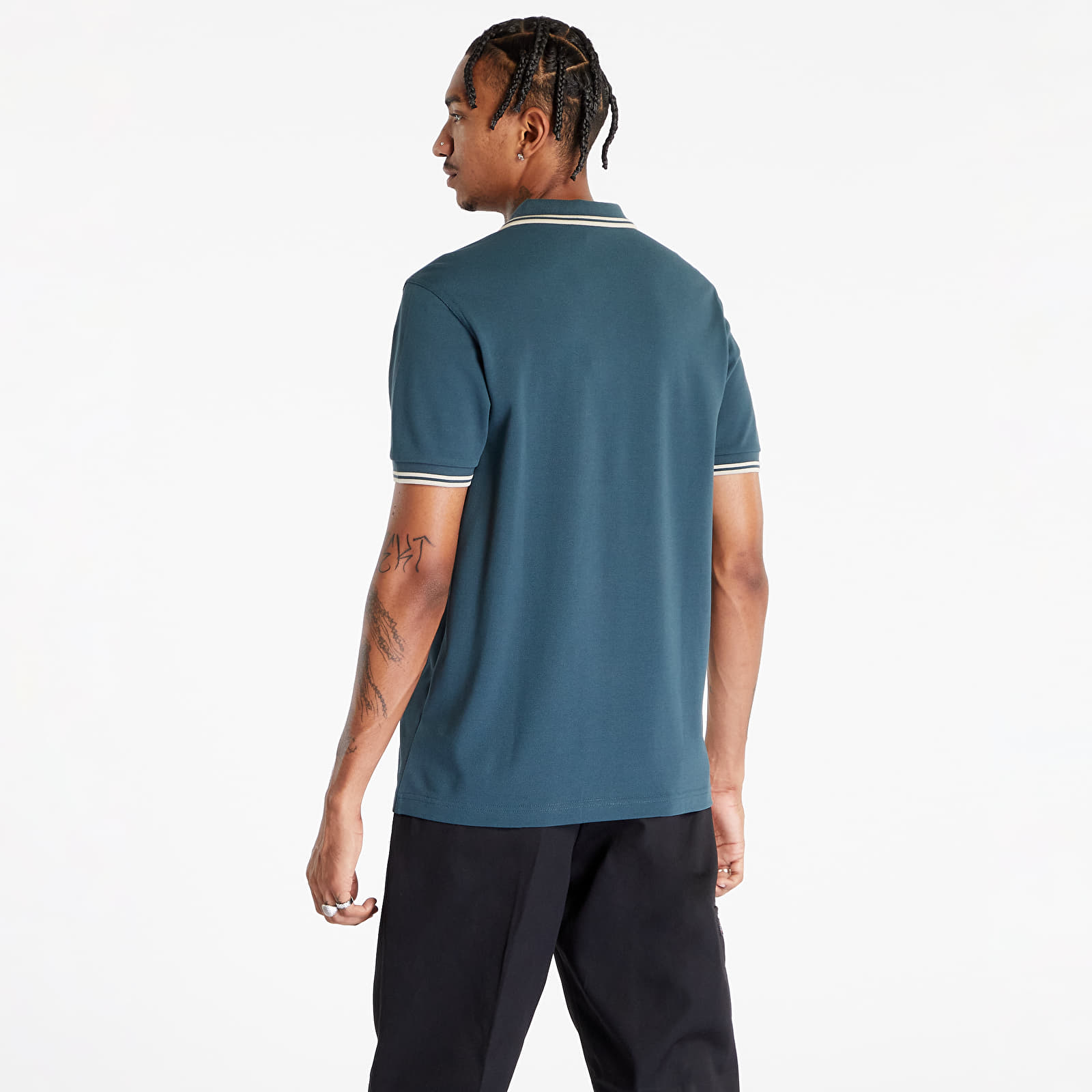 T-shirts FRED PERRY Twin Tipped T-Shirt Petrol Blue