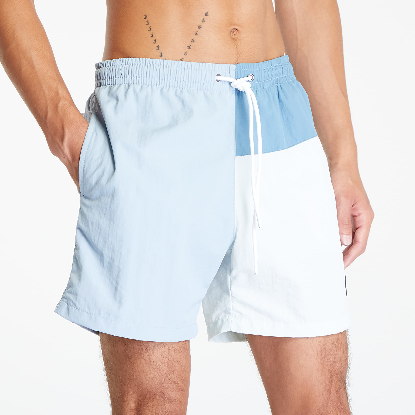Peldkostīms Urban Classics 3 Block Swim Shorts Pastelblue