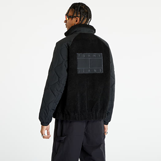 Tommy jeans two tone sherpa padded jacket store