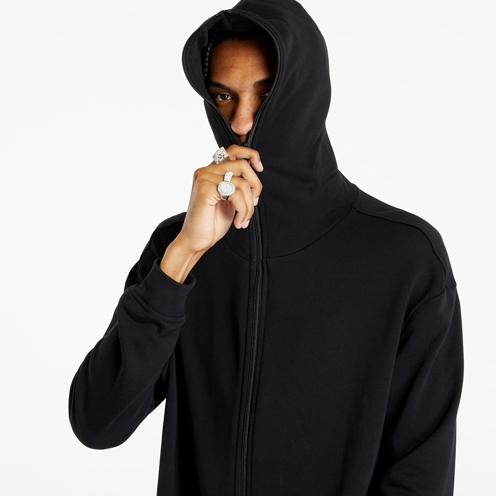 Classic Full-Zip Hoodie - Black