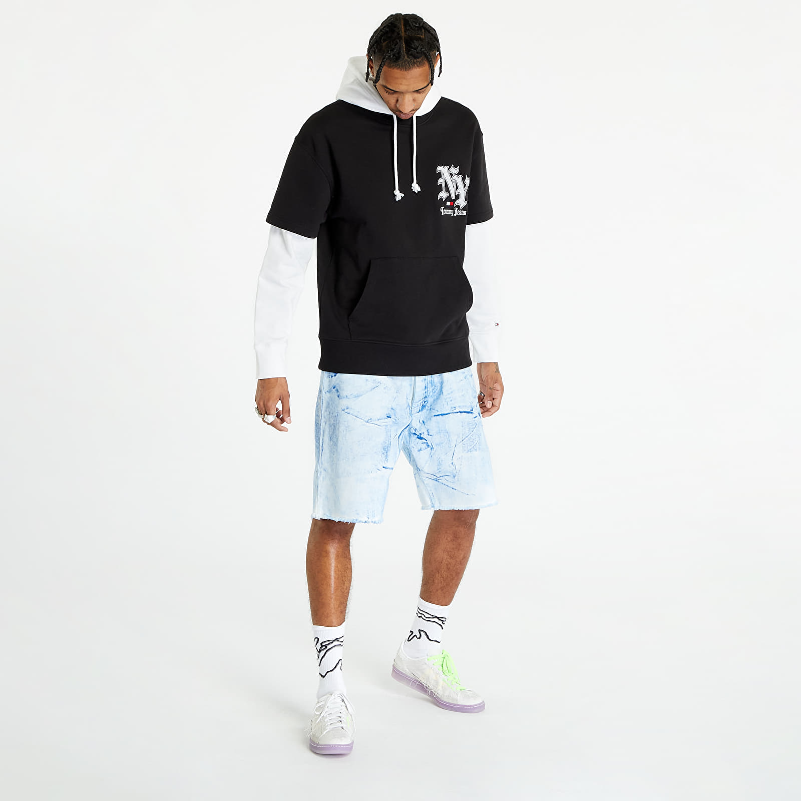 Hanorace Tommy Jeans Relaxed Ny Grunge Hoodie Black