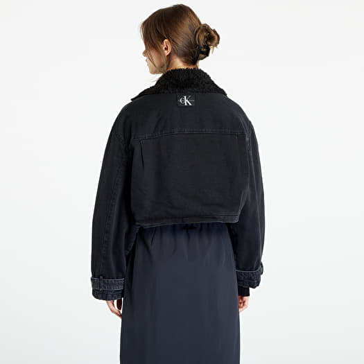 Calvin Klein Iconic Omega Sherpa Denim Jacket | Urban Outfitters Singapore