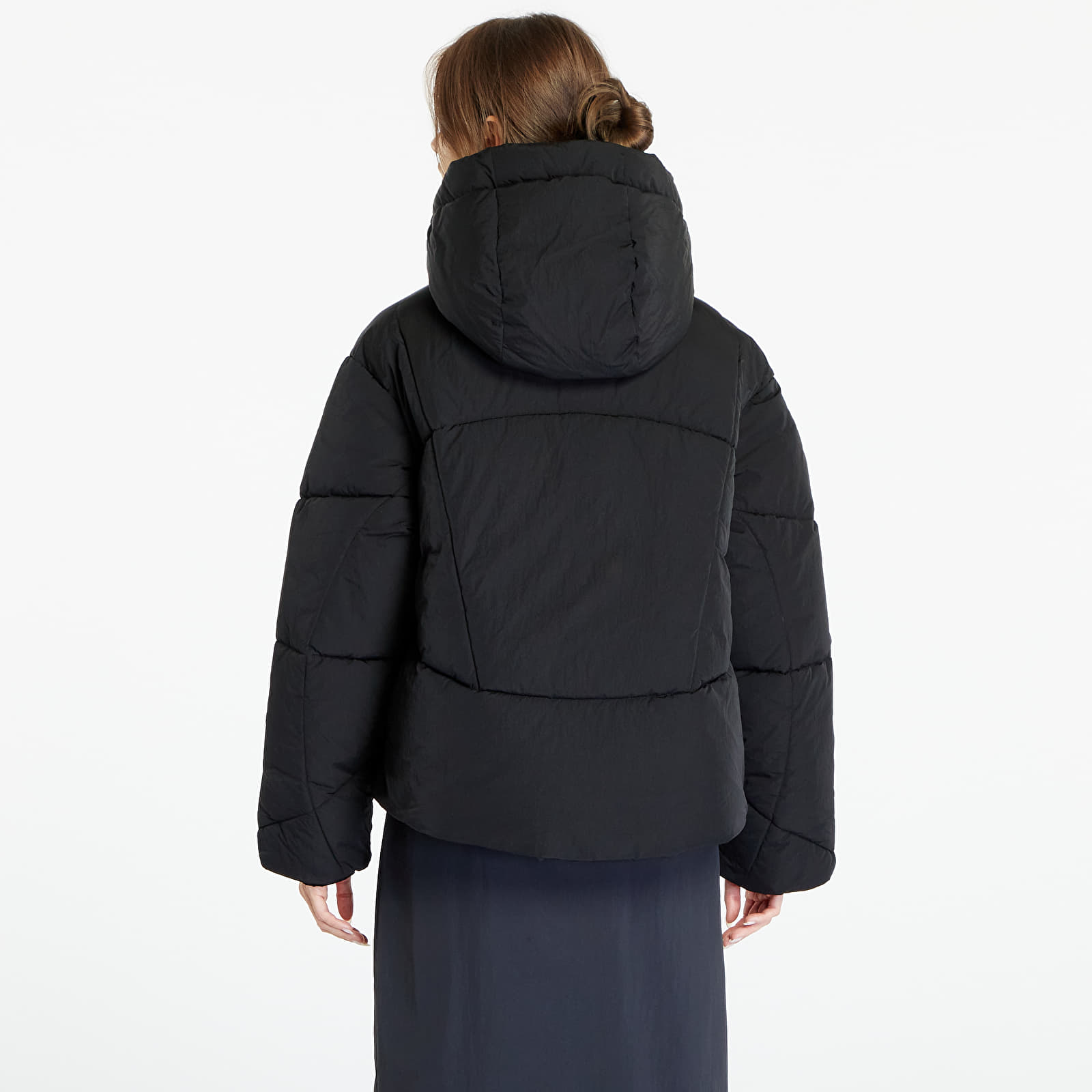 Bundy CALVIN KLEIN JEANS Logo Drawstring Short Puffer Black