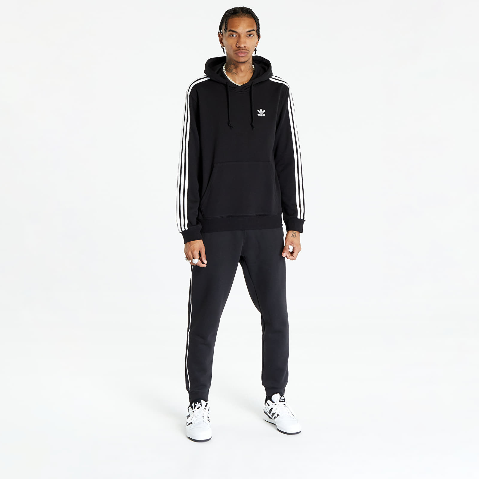 Adidas sweatpants half stripe sales