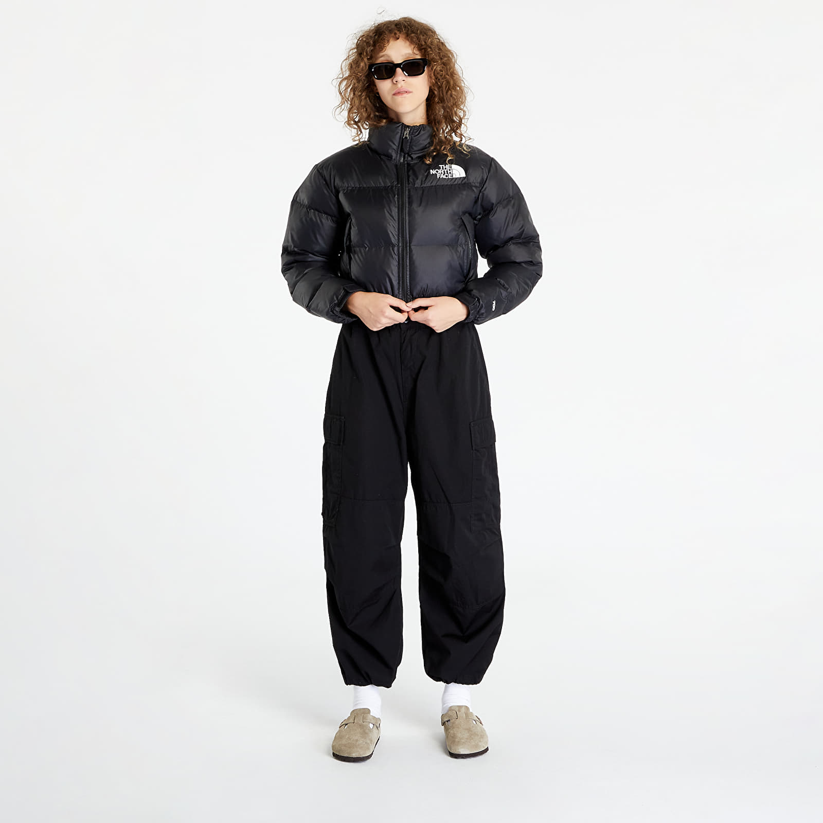 Bundy The North Face W Nuptse Short Jacket TNF Black/ TNF White