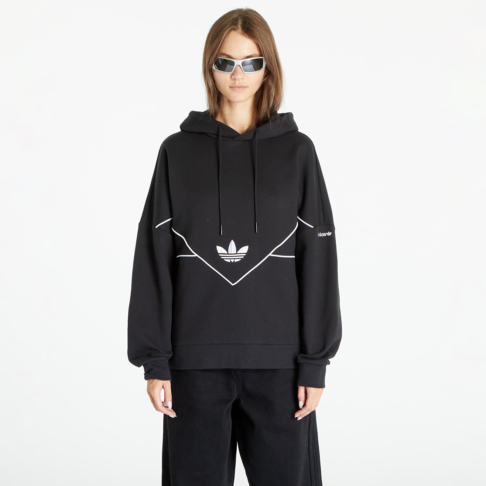 Sweatshirts adidas Hoodie Black White Queens