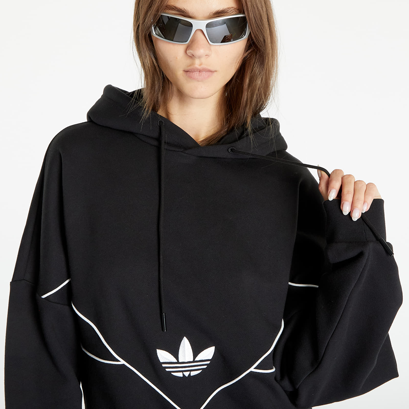 Sweatshirts adidas Hoodie Black White Queens