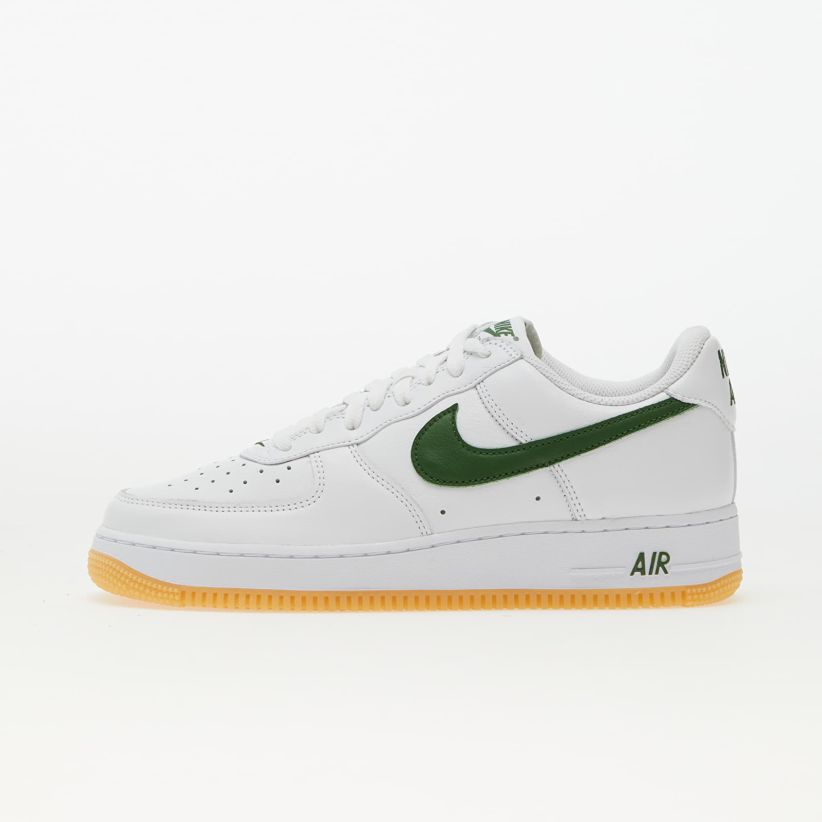 Pánské tenisky a boty Nike Air Force 1 Low Retro White/ Forest Green-Gum Yellow