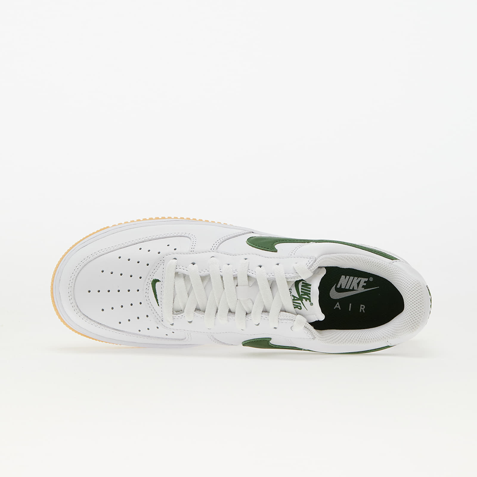 Men's sneakers and shoes Nike Air Force 1 Low Retro White/ Forest Green-Gum Yellow