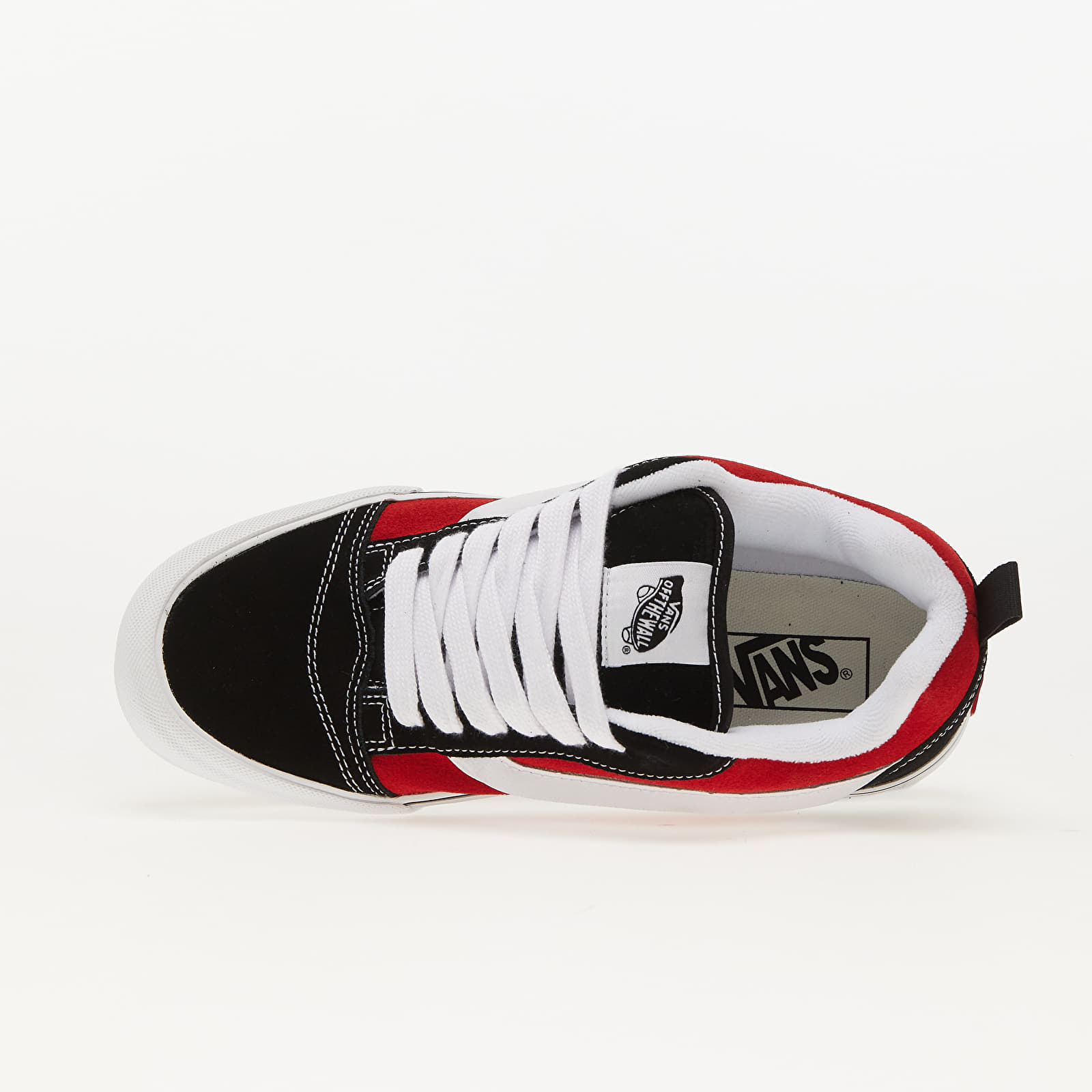 Vans old skool blanche trait rouge best sale