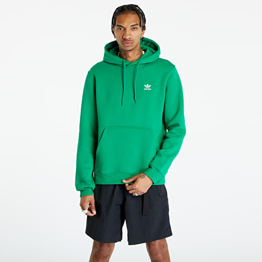 Men's Clothing adidas Originals Essential Hoody Green | Queens