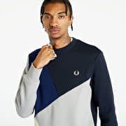 Sweatshirts FRED PERRY Abstract Colour Block Sweatshirt Navy Queens