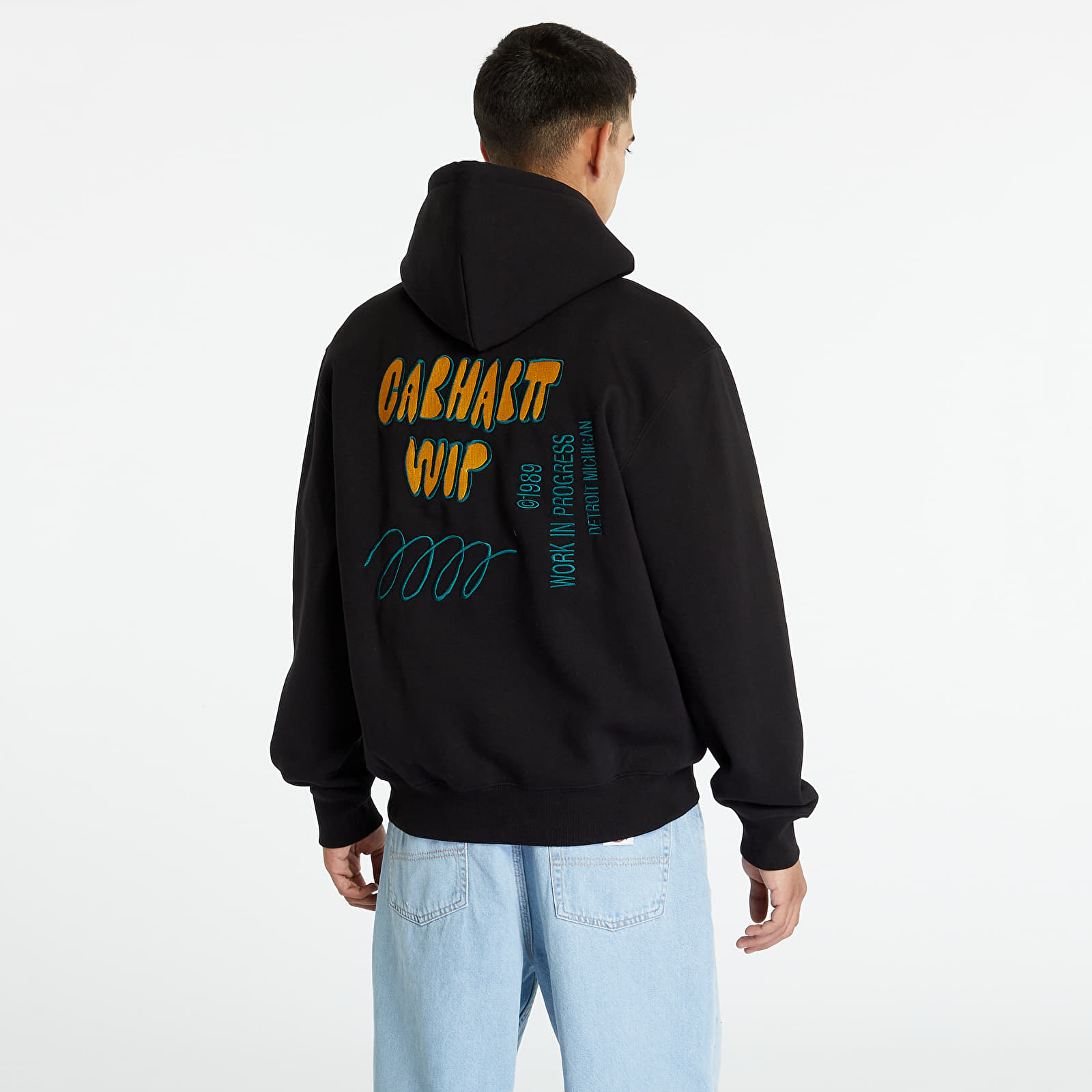 Hoodies and sweatshirts Carhartt WIP Hooded Signature Sweat Black Queens