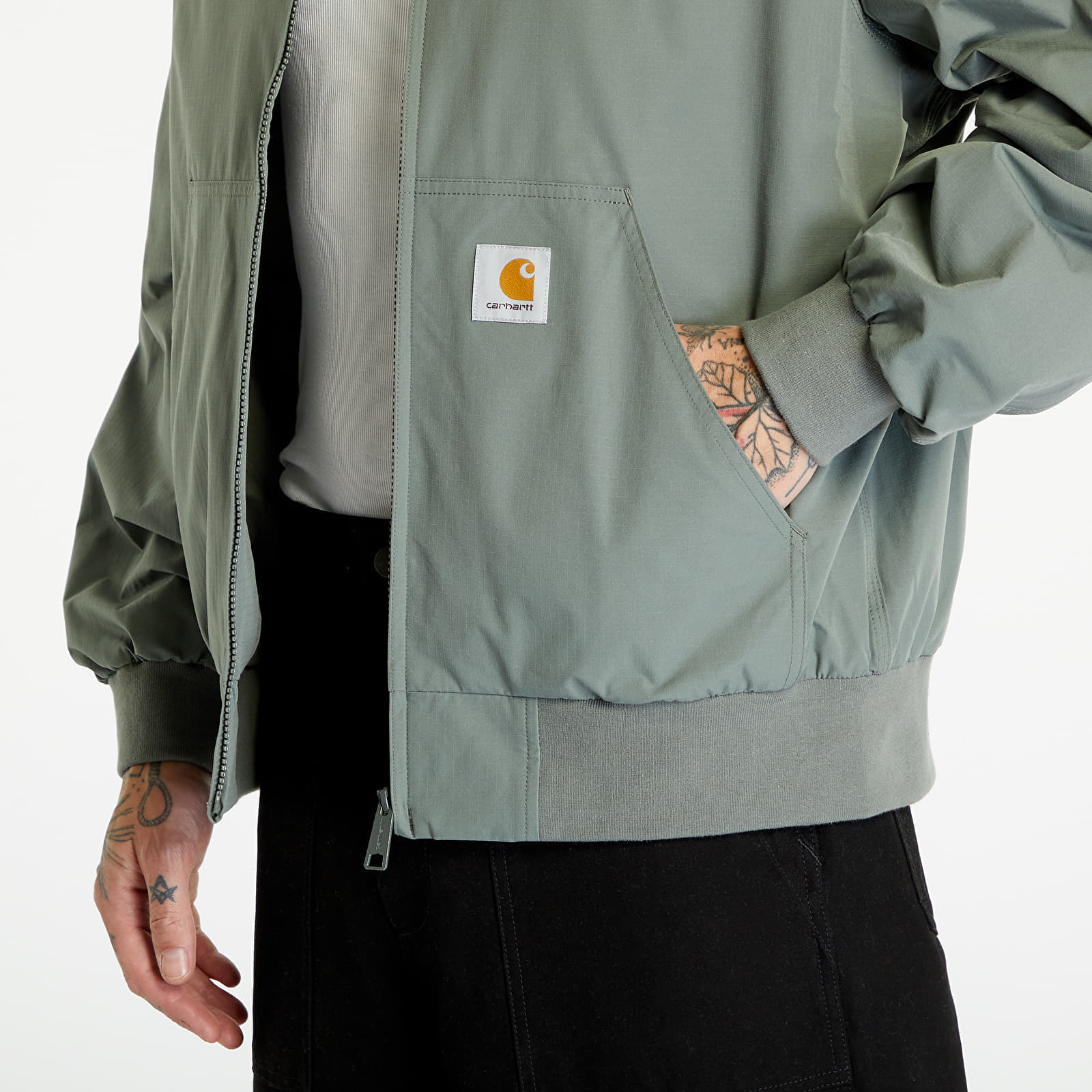 Jacken Carhartt WIP Active Bomber Smoke Green