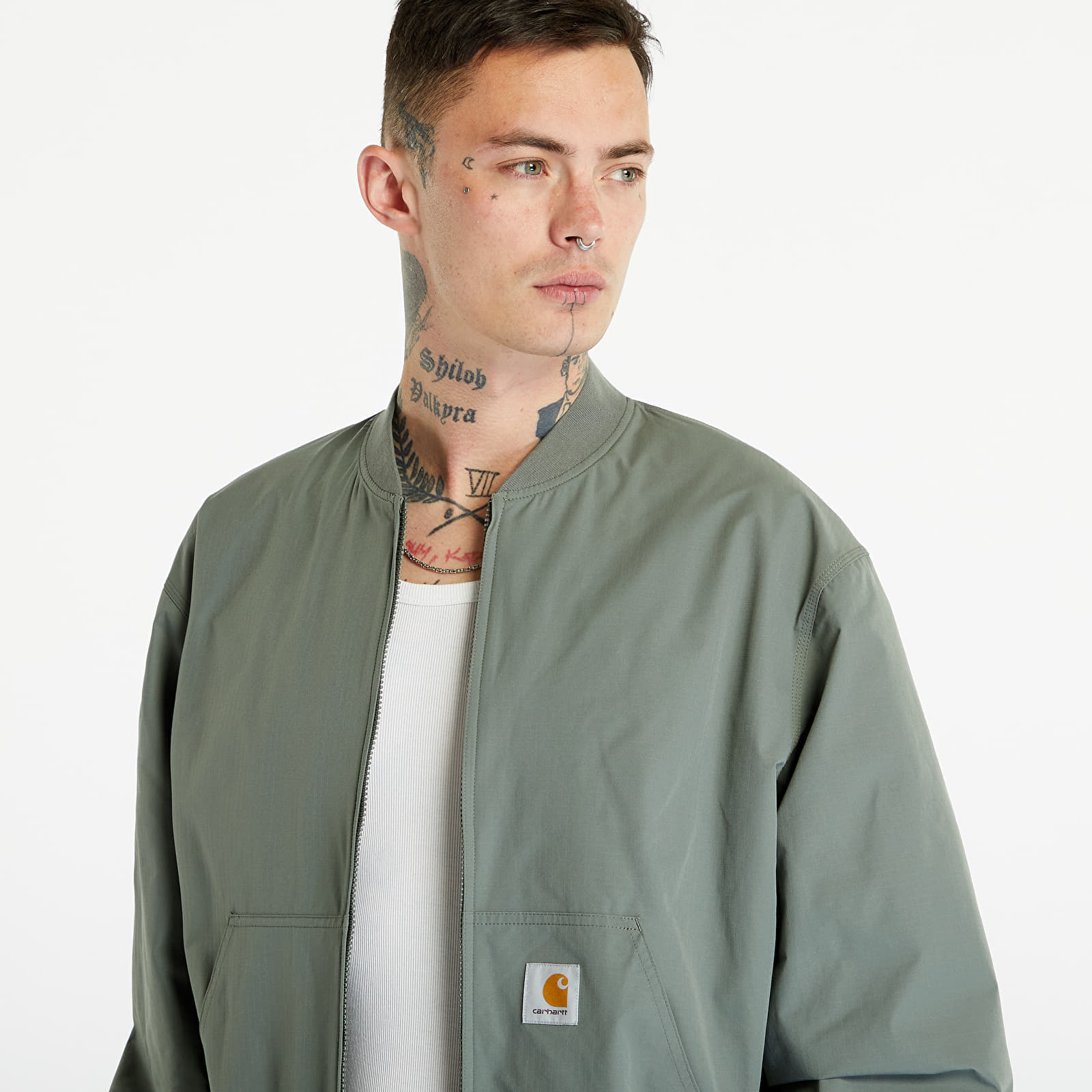 Jacken Carhartt WIP Active Bomber Smoke Green