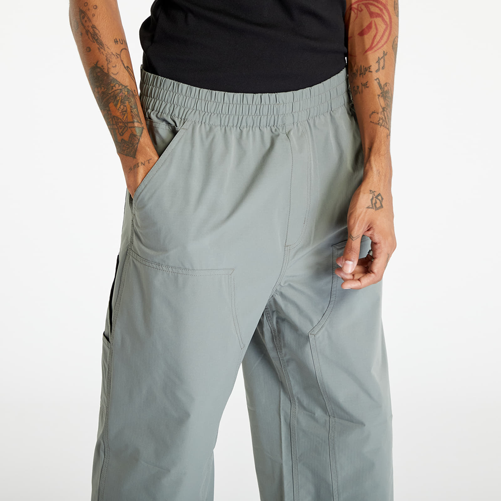 Džíny a kalhoty Carhartt WIP Montana Pant Smoke Green