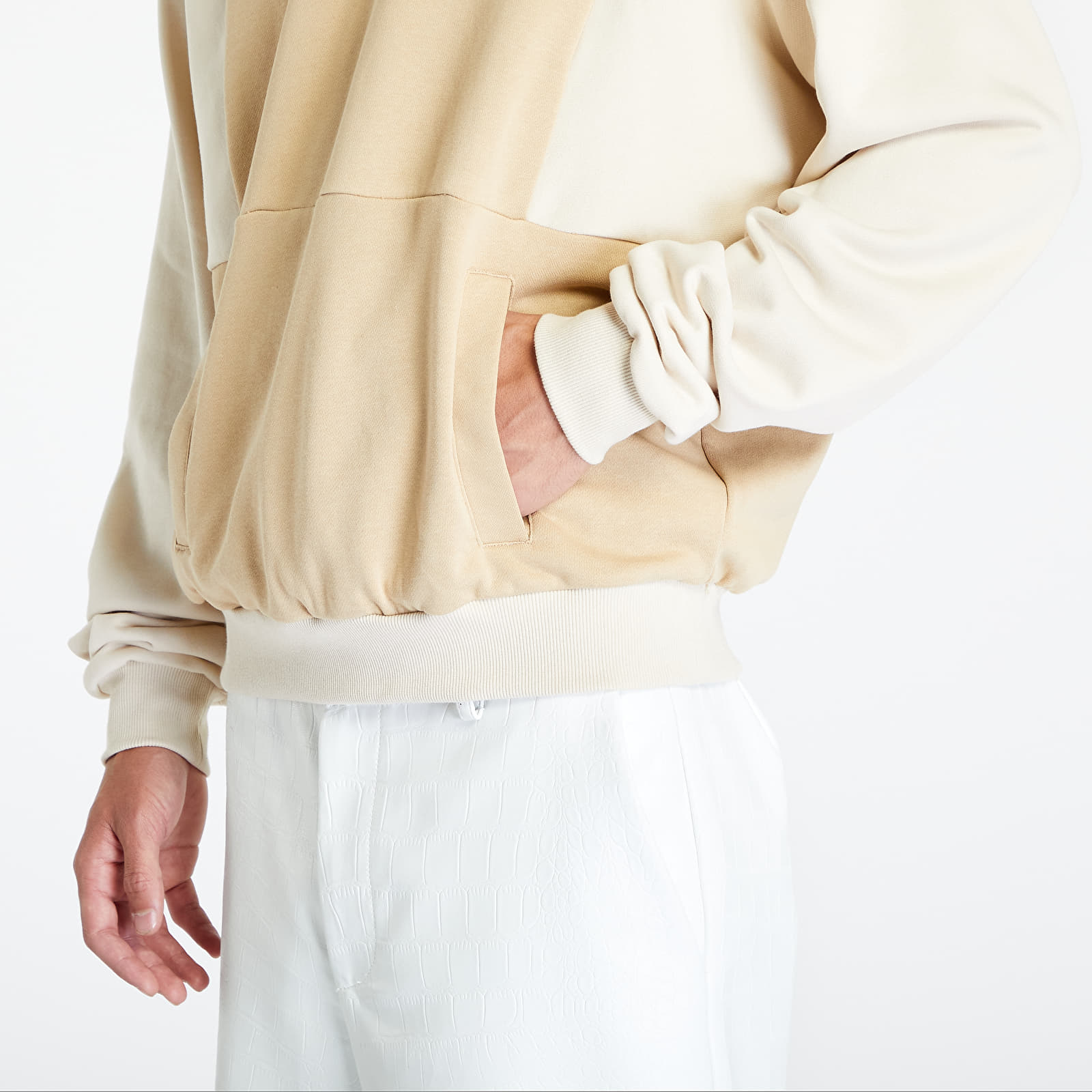 Суитчъри Urban Classics Cut On Sleeve Hoody Union Beige/ Soft Sea Grass