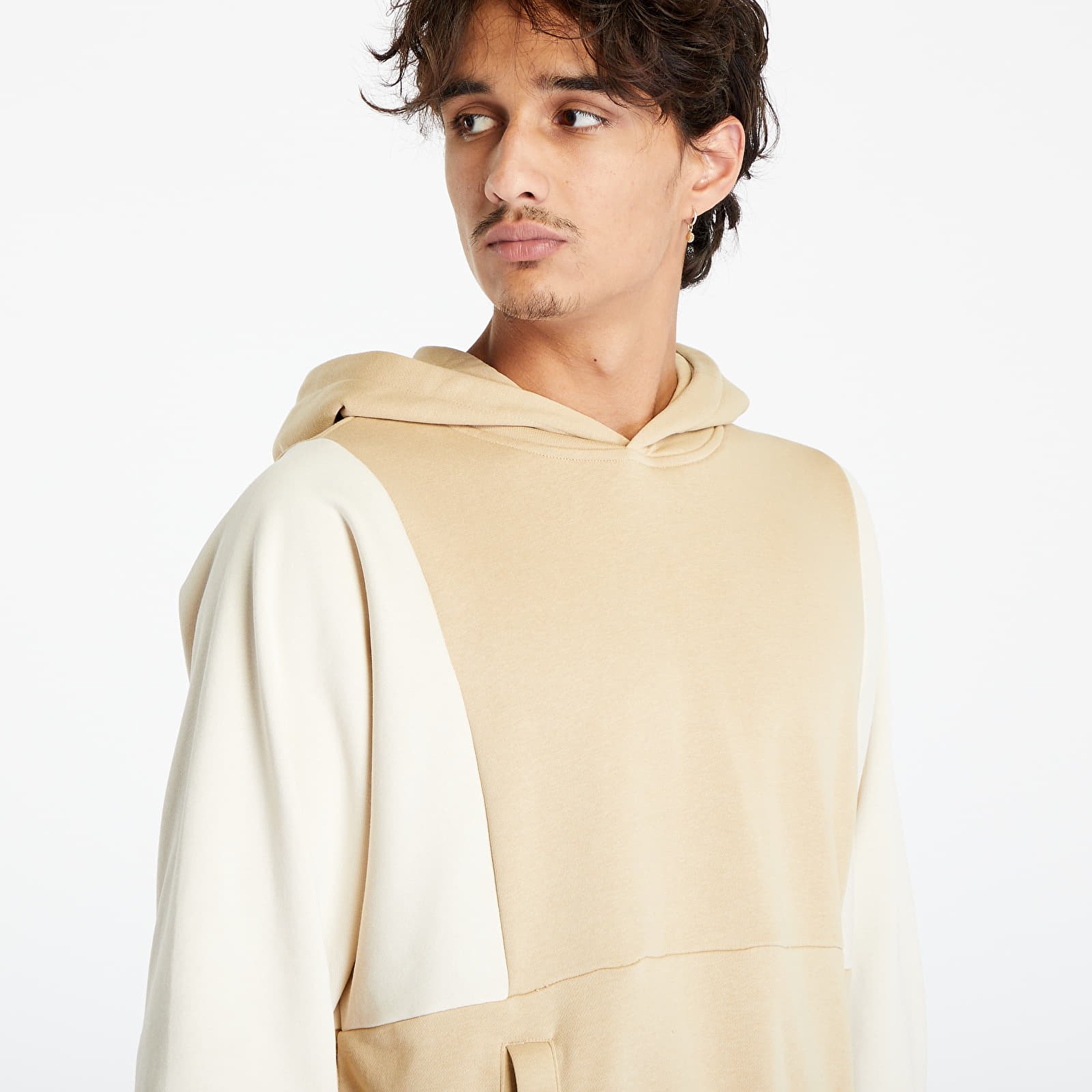 Суитчъри Urban Classics Cut On Sleeve Hoody Union Beige/ Soft Sea Grass