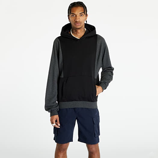 Bluza Urban Classics Cut On Sleeve Hoody Black/ Charcoal