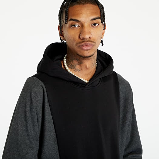 Hoodies and sweatshirts Urban Classics Cut On Sleeve Hoody Black Charcoal Queens