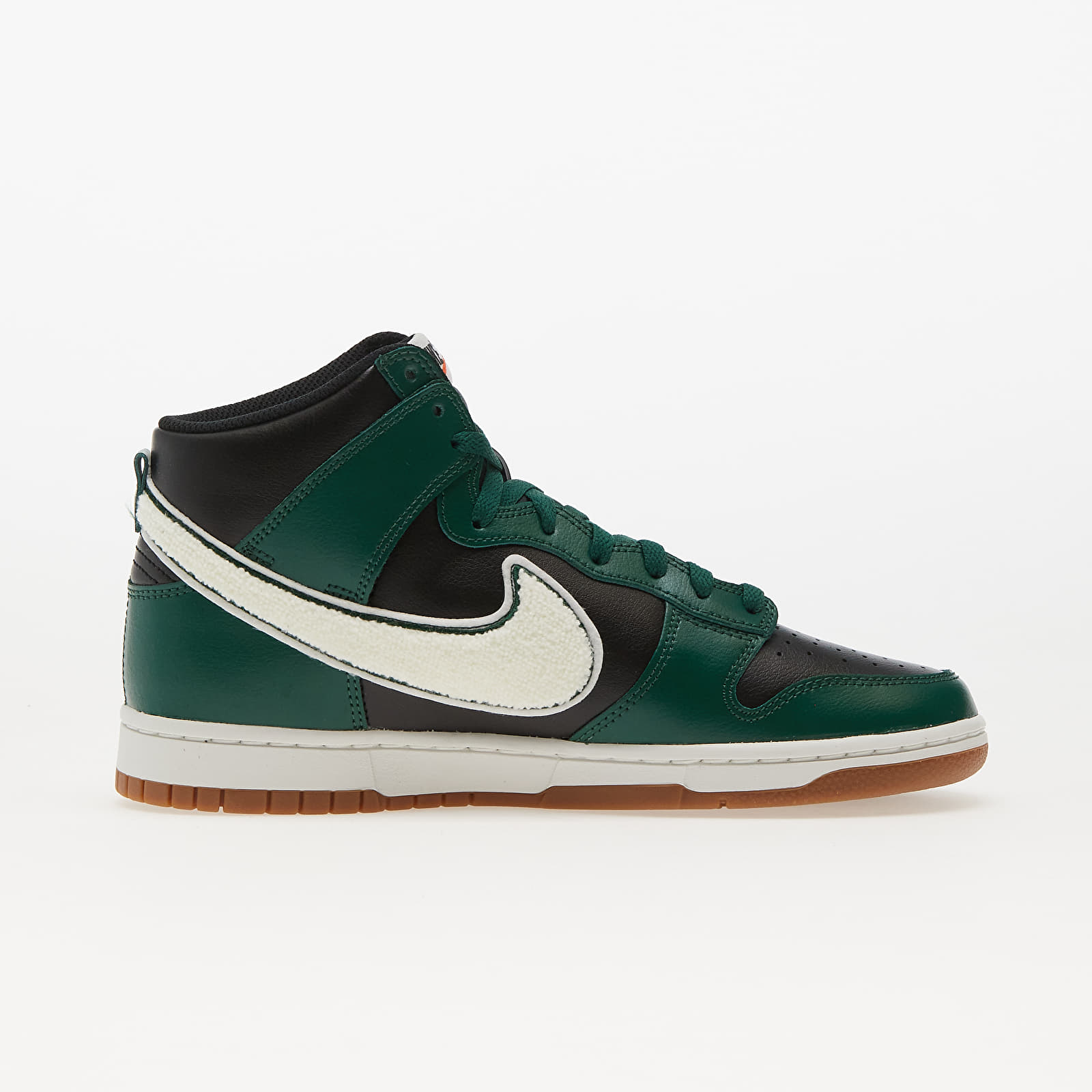 Vīriešu čības un apavi Nike Dunk High Retro University Black/ Gorge Green/ Summit White
