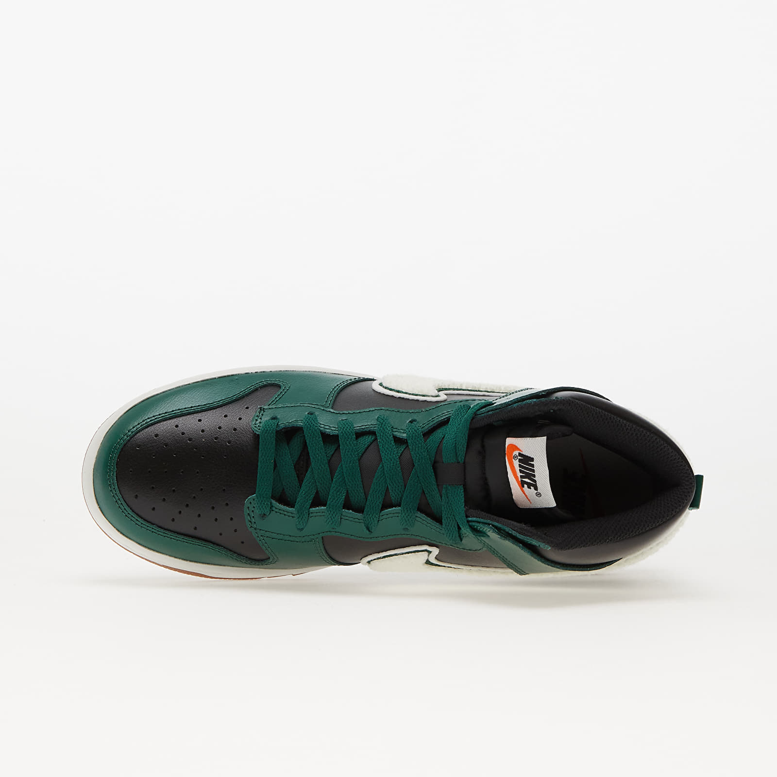 Vīriešu čības un apavi Nike Dunk High Retro University Black/ Gorge Green/ Summit White
