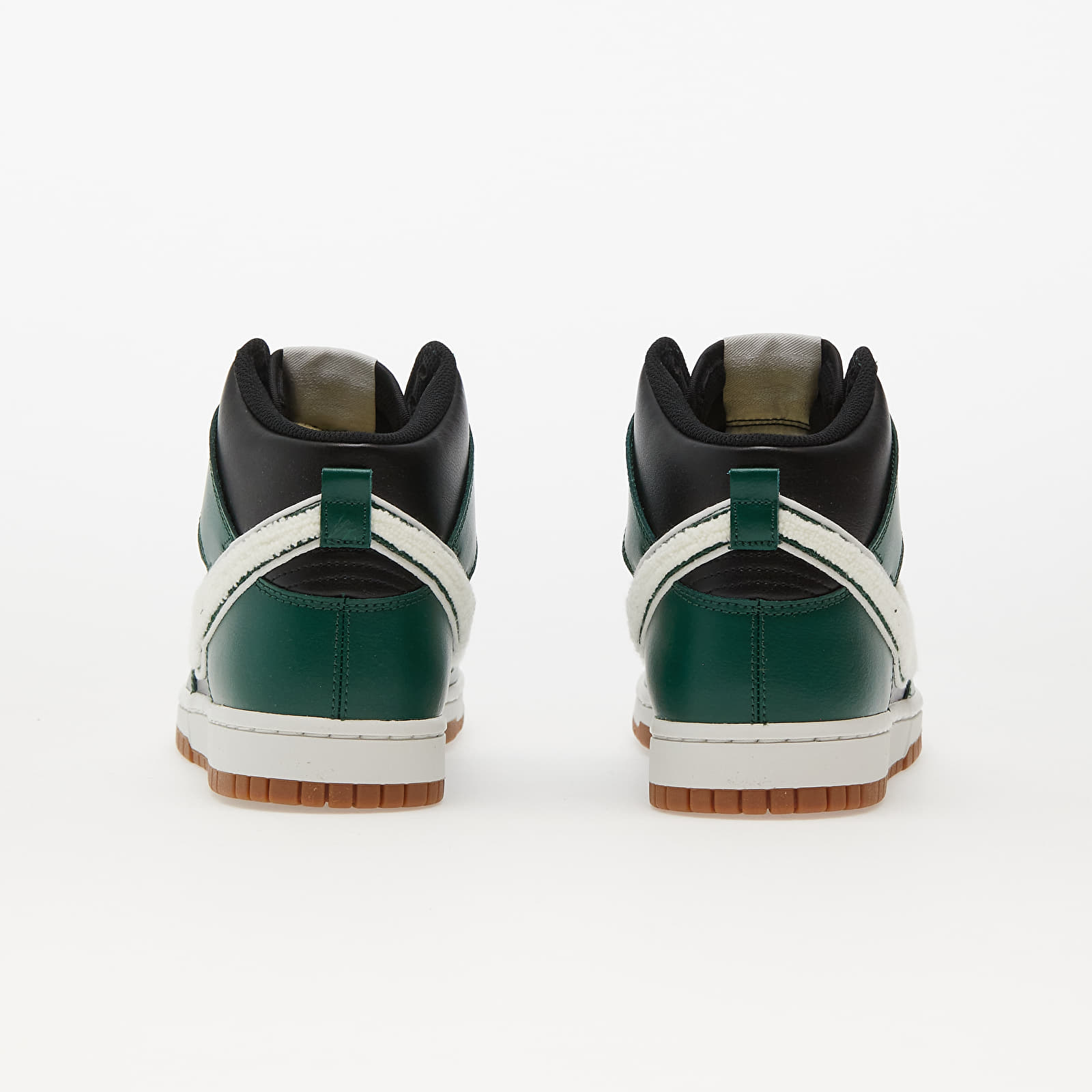 Vīriešu čības un apavi Nike Dunk High Retro University Black/ Gorge Green/ Summit White
