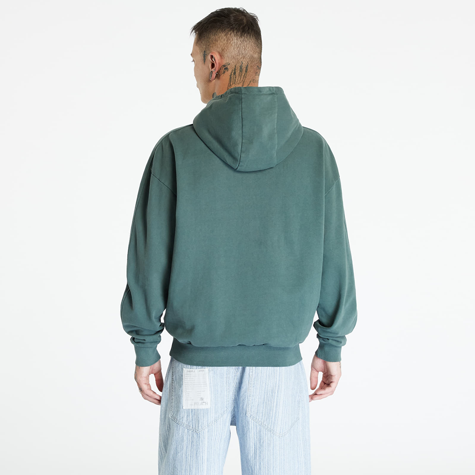 Hoodies and sweatshirts  Urban Classics Heavy Terry Garment Dye Hoody Bottle Green