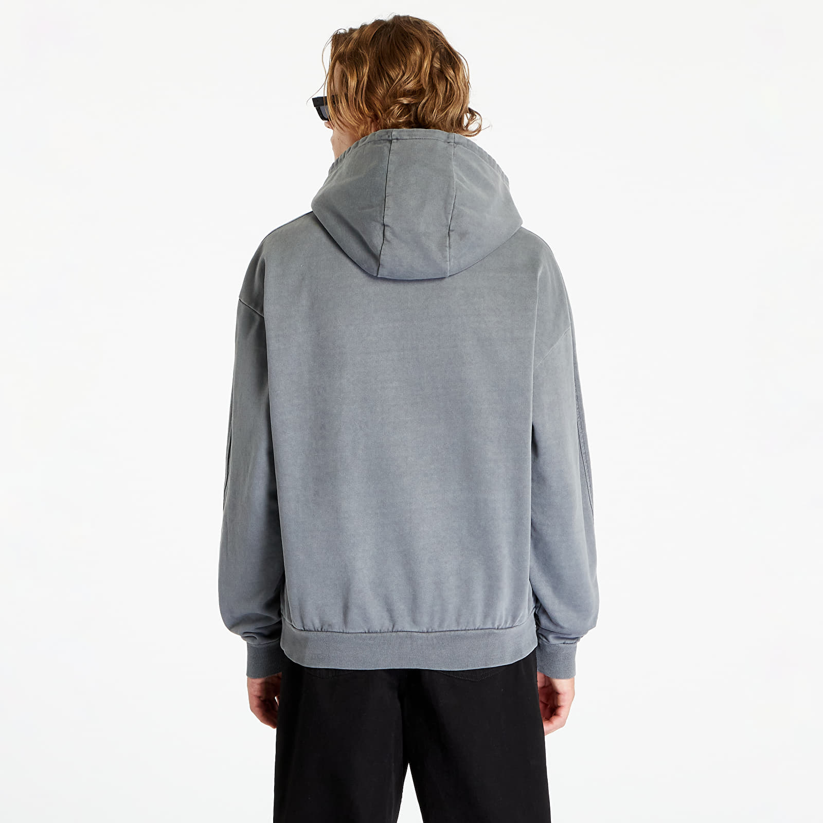 Hoodies och sweatshirts Urban Classics Heavy Terry Garment Dye Hoody Dark Blue