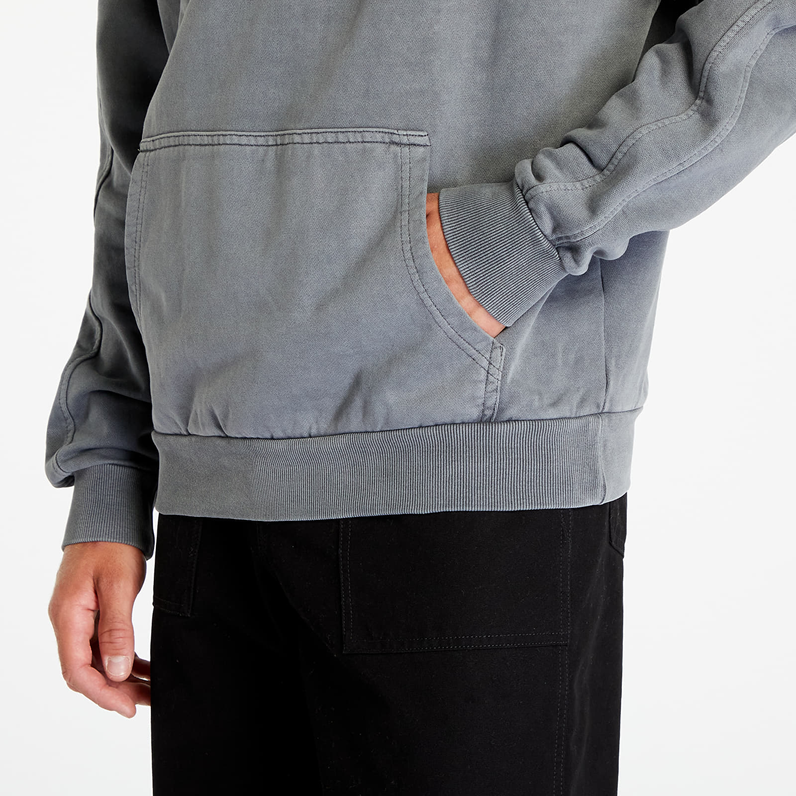 Hoodies och sweatshirts Urban Classics Heavy Terry Garment Dye Hoody Dark Blue