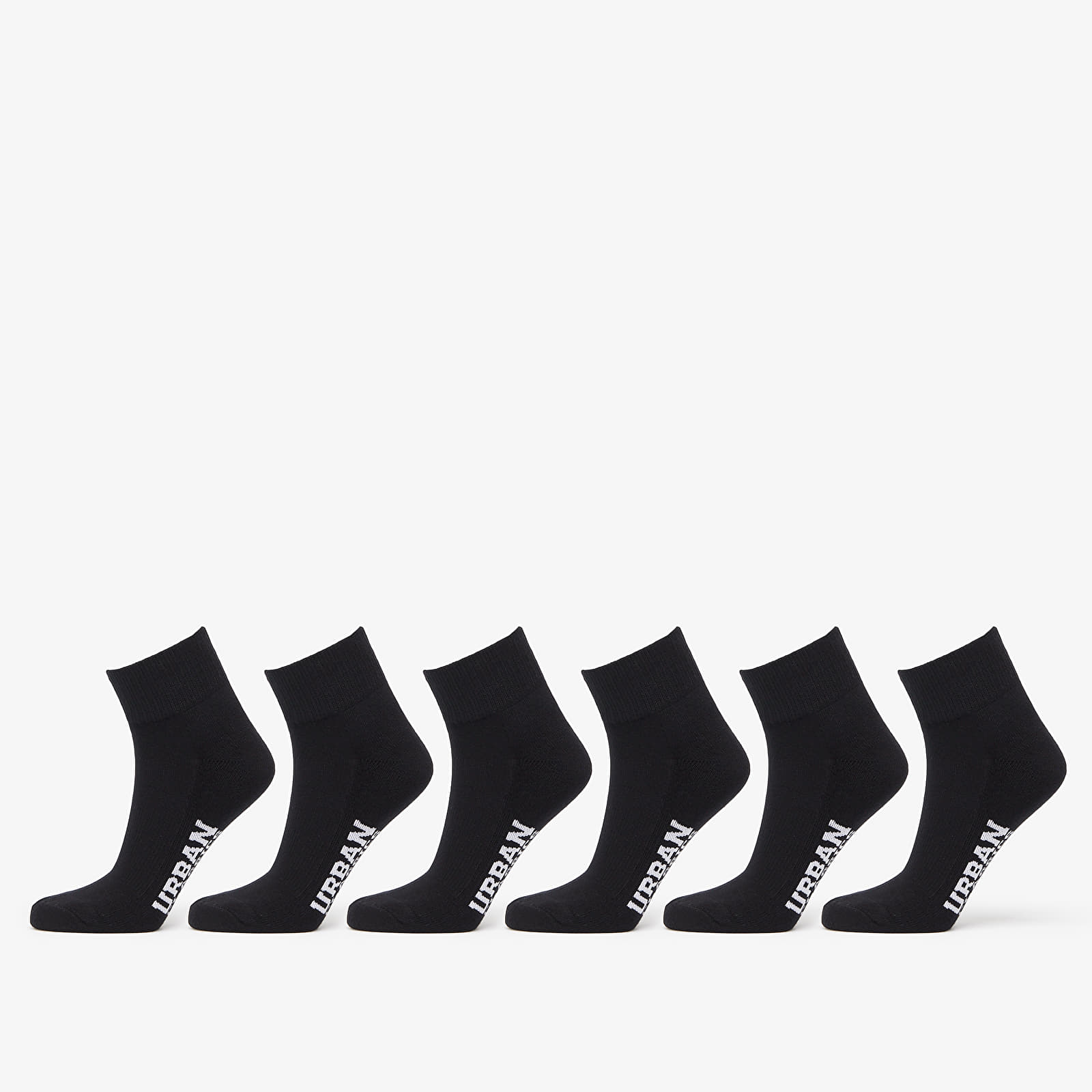 Sokker Urban Classics High Sneaker Socks 6-Pack Black