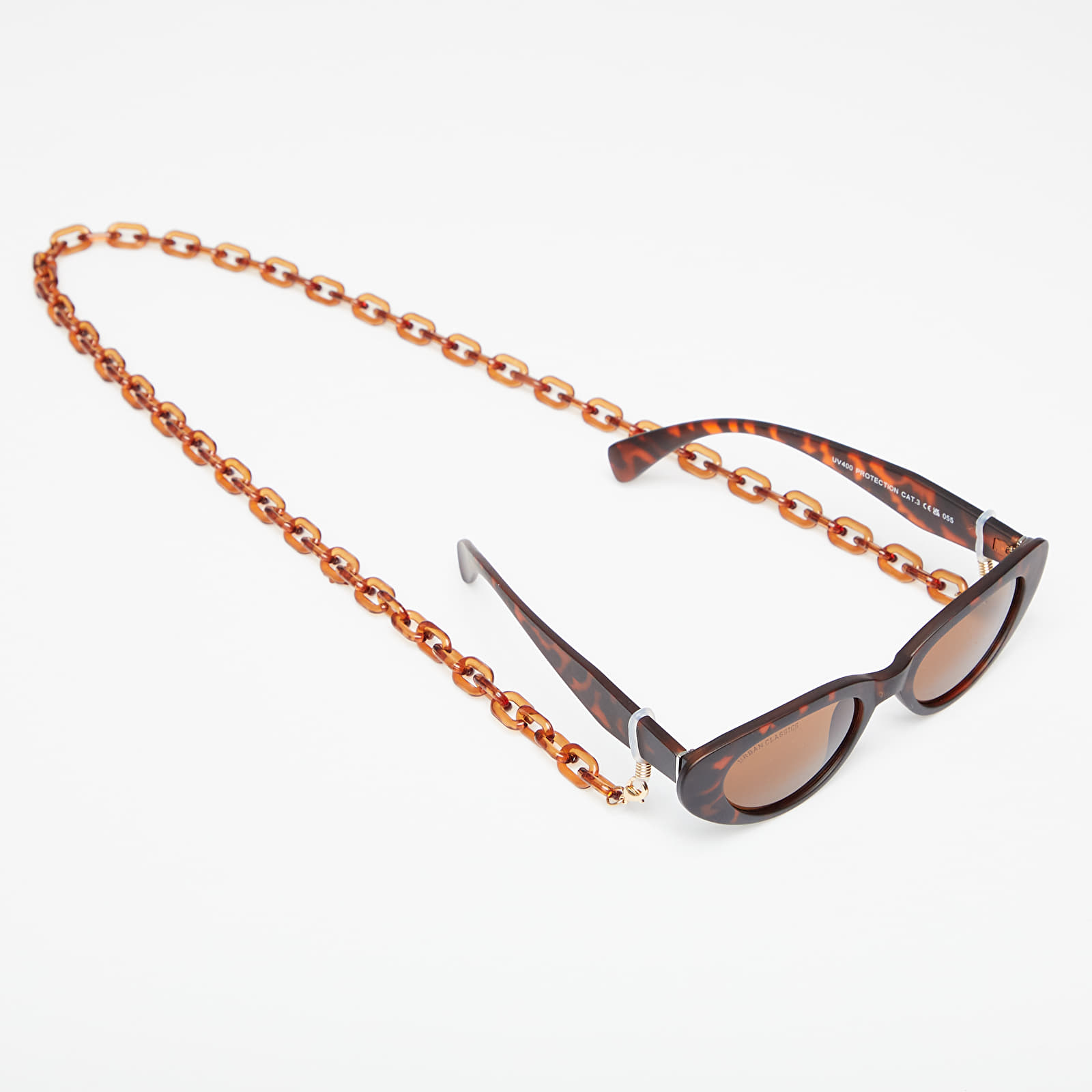 Sluneční brýle Urban Classics Sunglasses Puerto Rico With Chain Brown