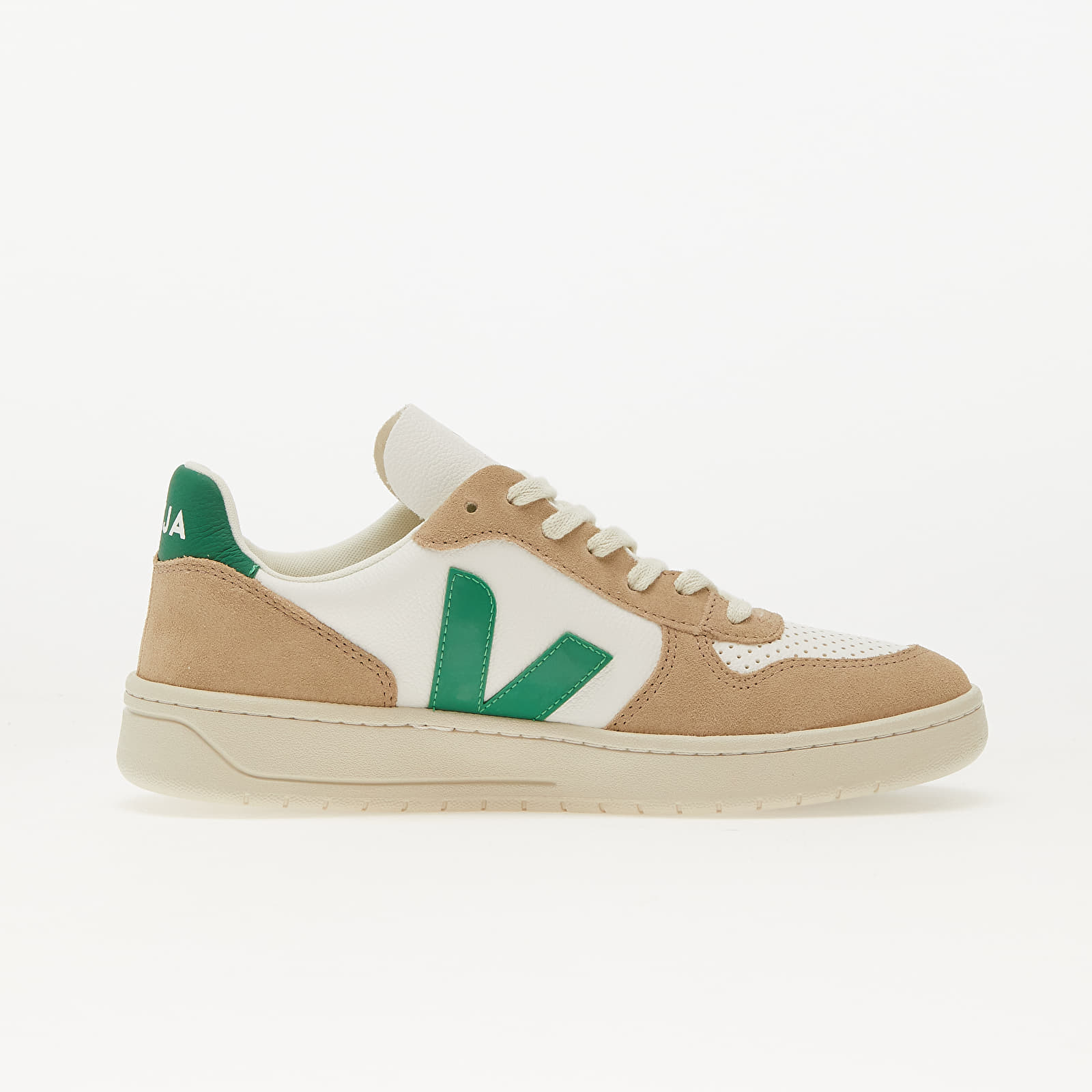 Men's sneakers and shoes Veja V-10 Extra White/ Emeraude/ Sahara