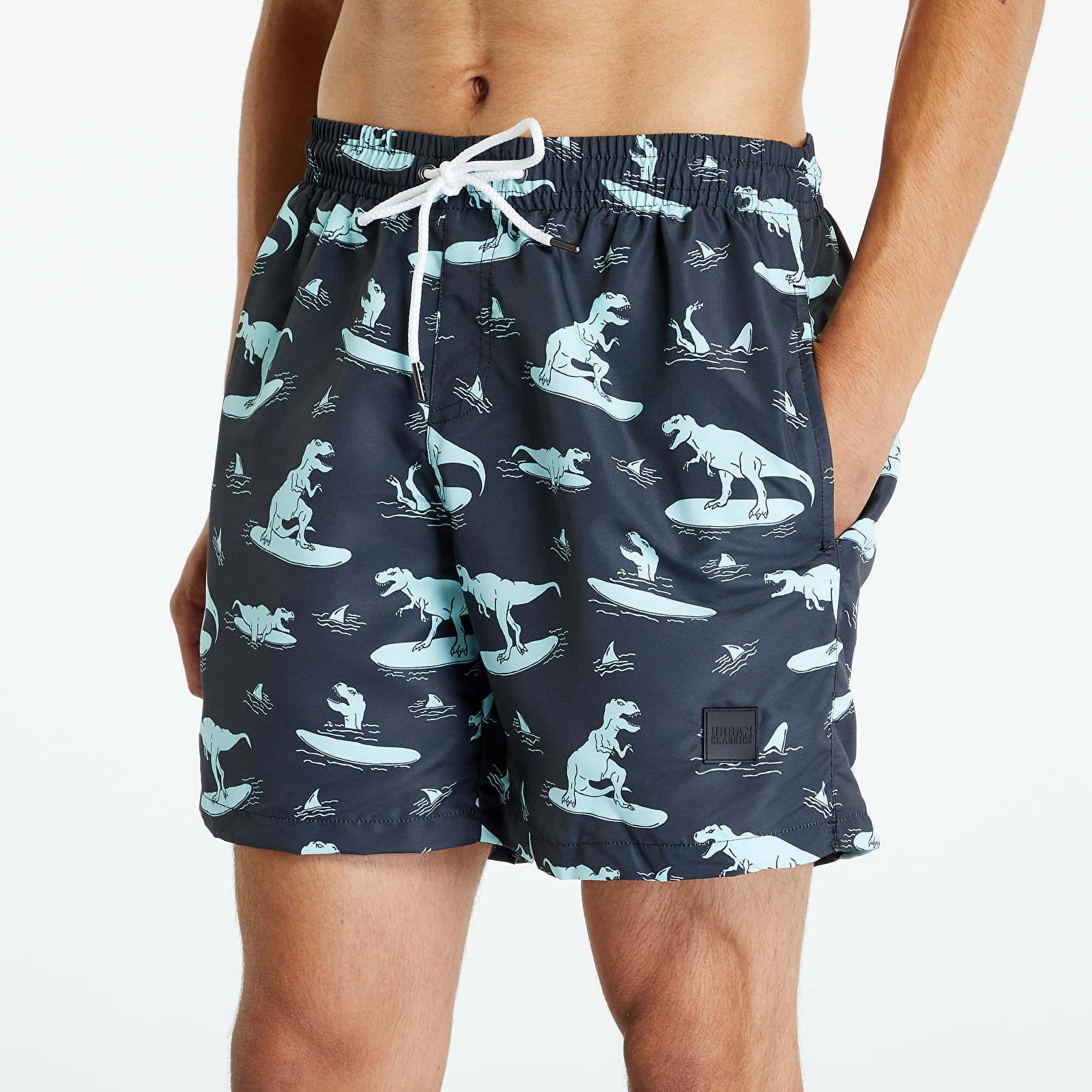 Badedragt Urban Classics Pattern Swim Shorts Rex Aop