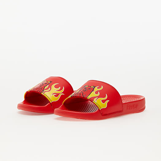 Red slide shoes discount