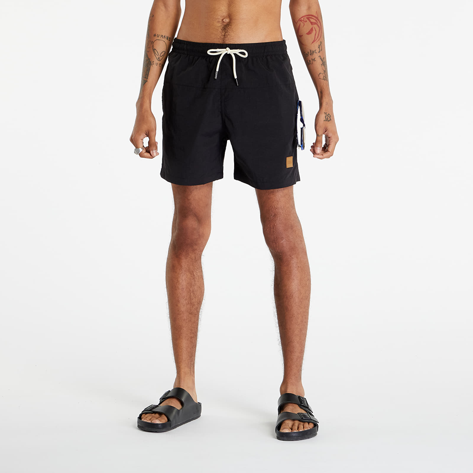 Swimsuit Urban Classics Block Swim Shorts Black/ Black