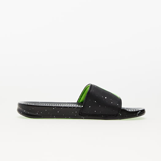 Black and green slides top