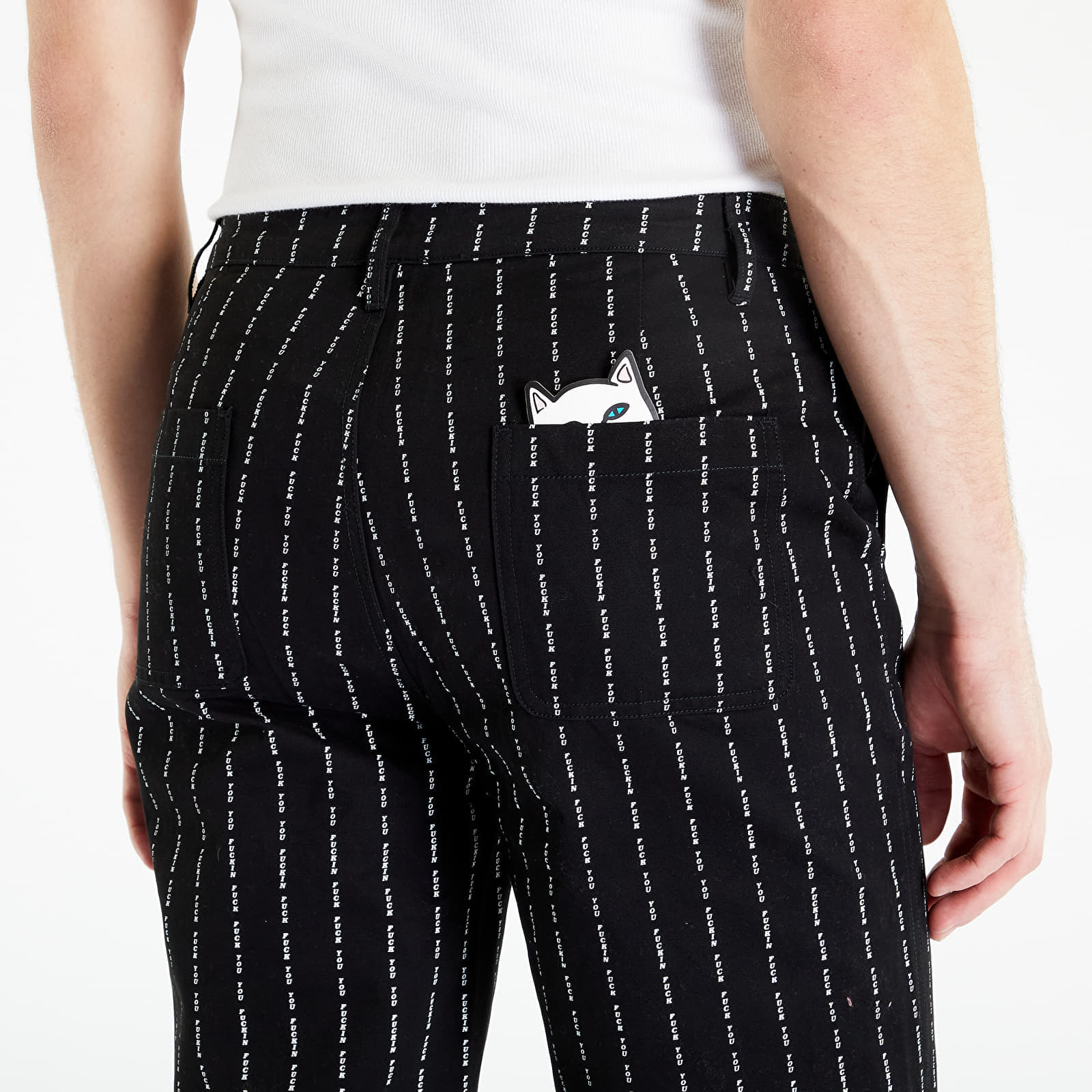 Dżinsy i spodnie RIPNDIP Love All Twill Pants Black