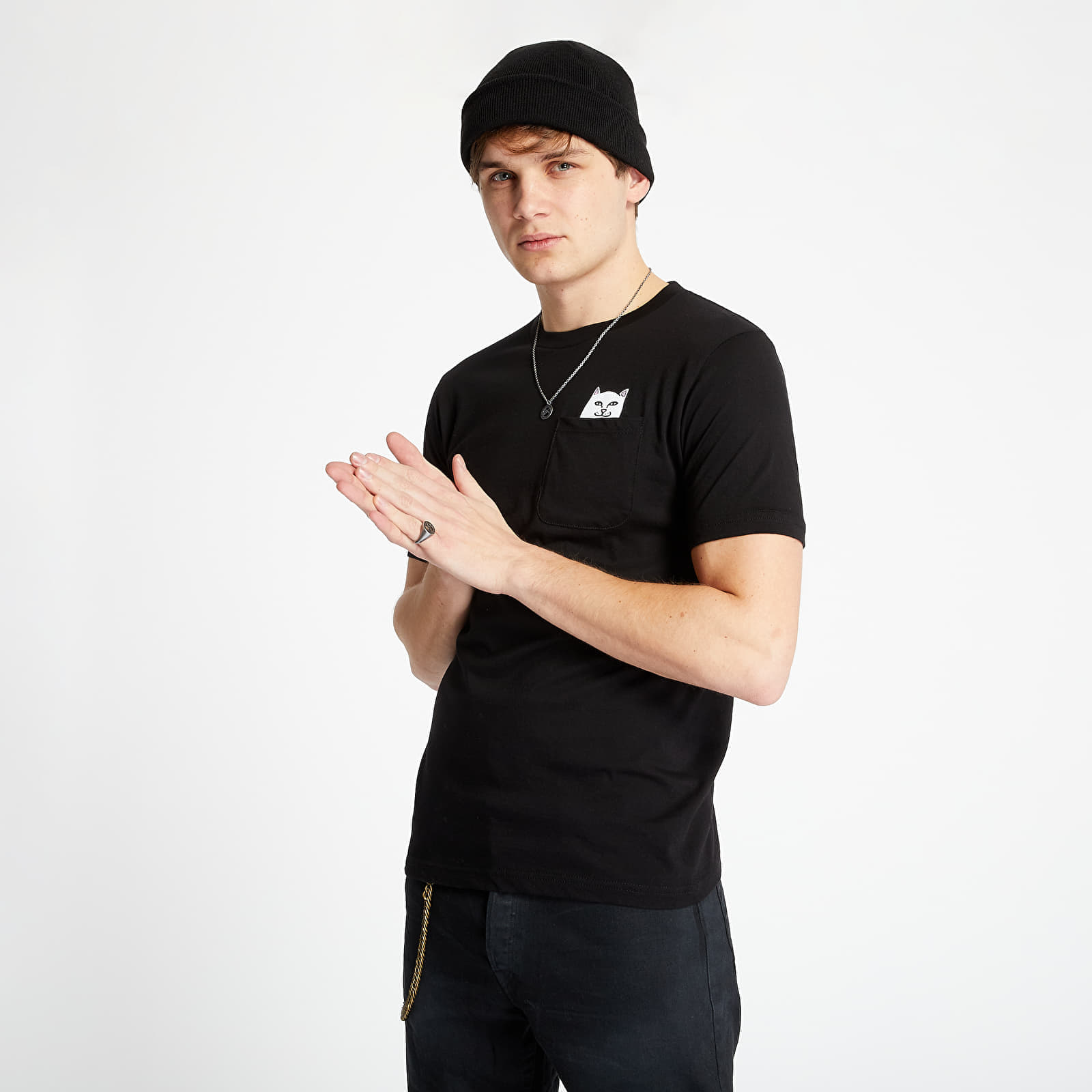 T-krekli RIPNDIP Lord Nermal Pocket Tee Black
