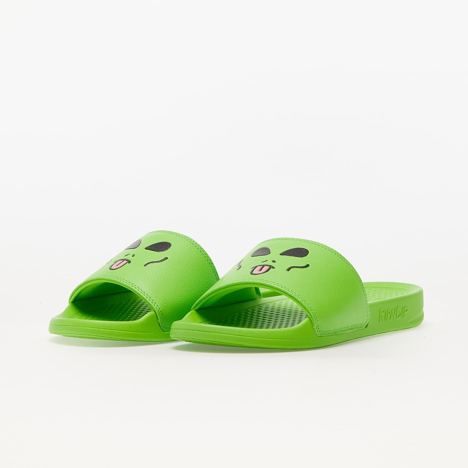 Turnschuhe und Schuhe für Männer RIPNDIP Lord Alien Face Slides Green