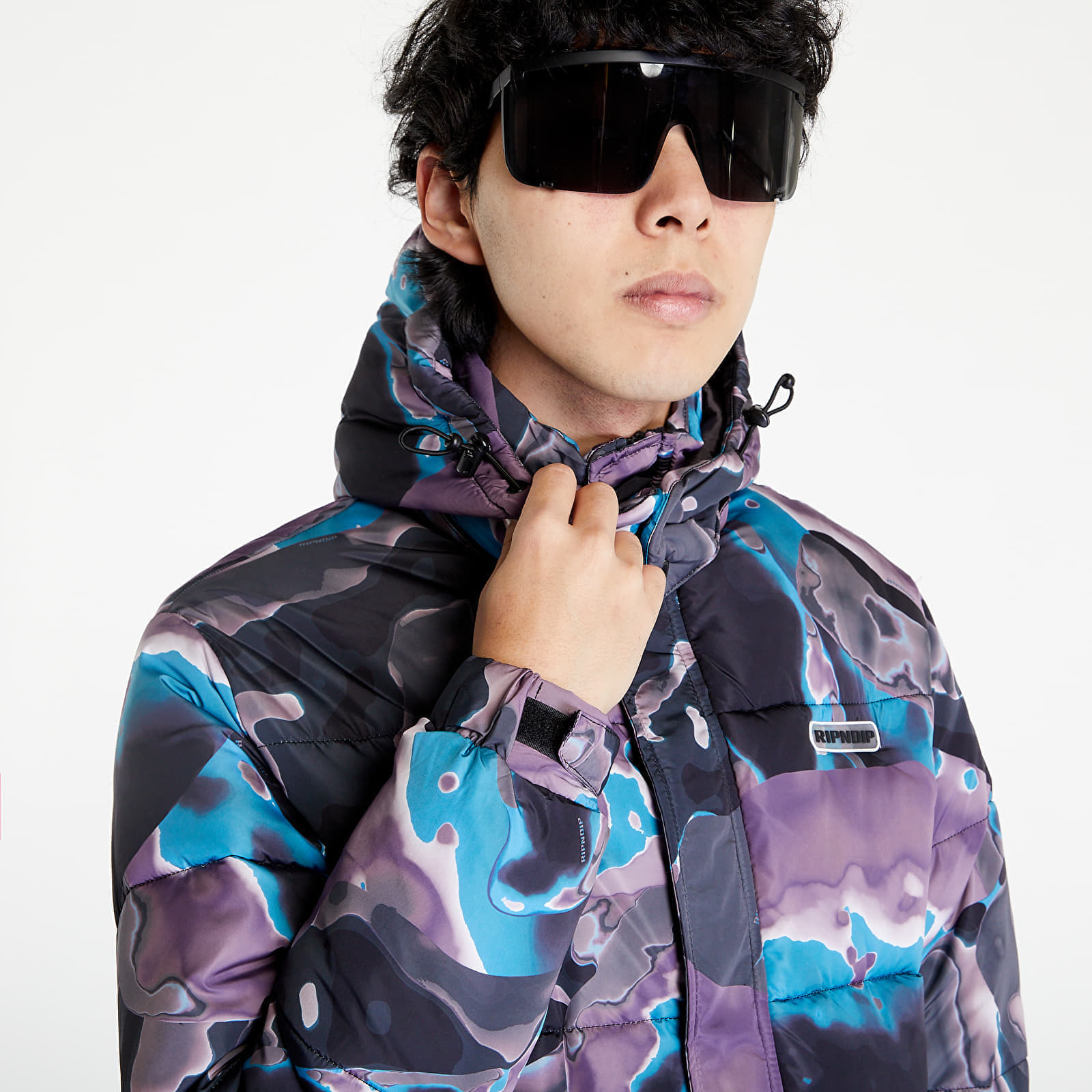 Jackets and Coats RIPNDIP Ultralight Beam Puffer Jacket Multicolor Queens