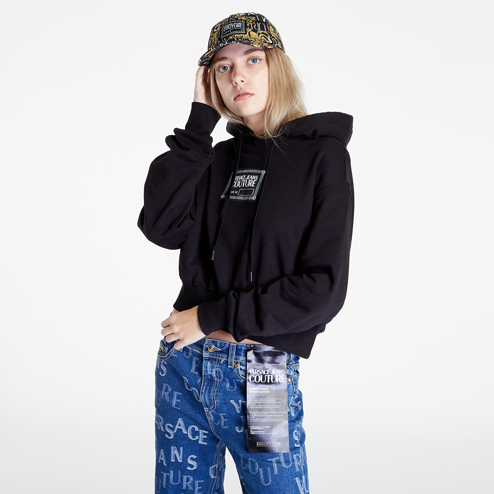 Hoodies and sweatshirts  Versace Jeans Couture O Piece Nr Label Sweatshirt Black