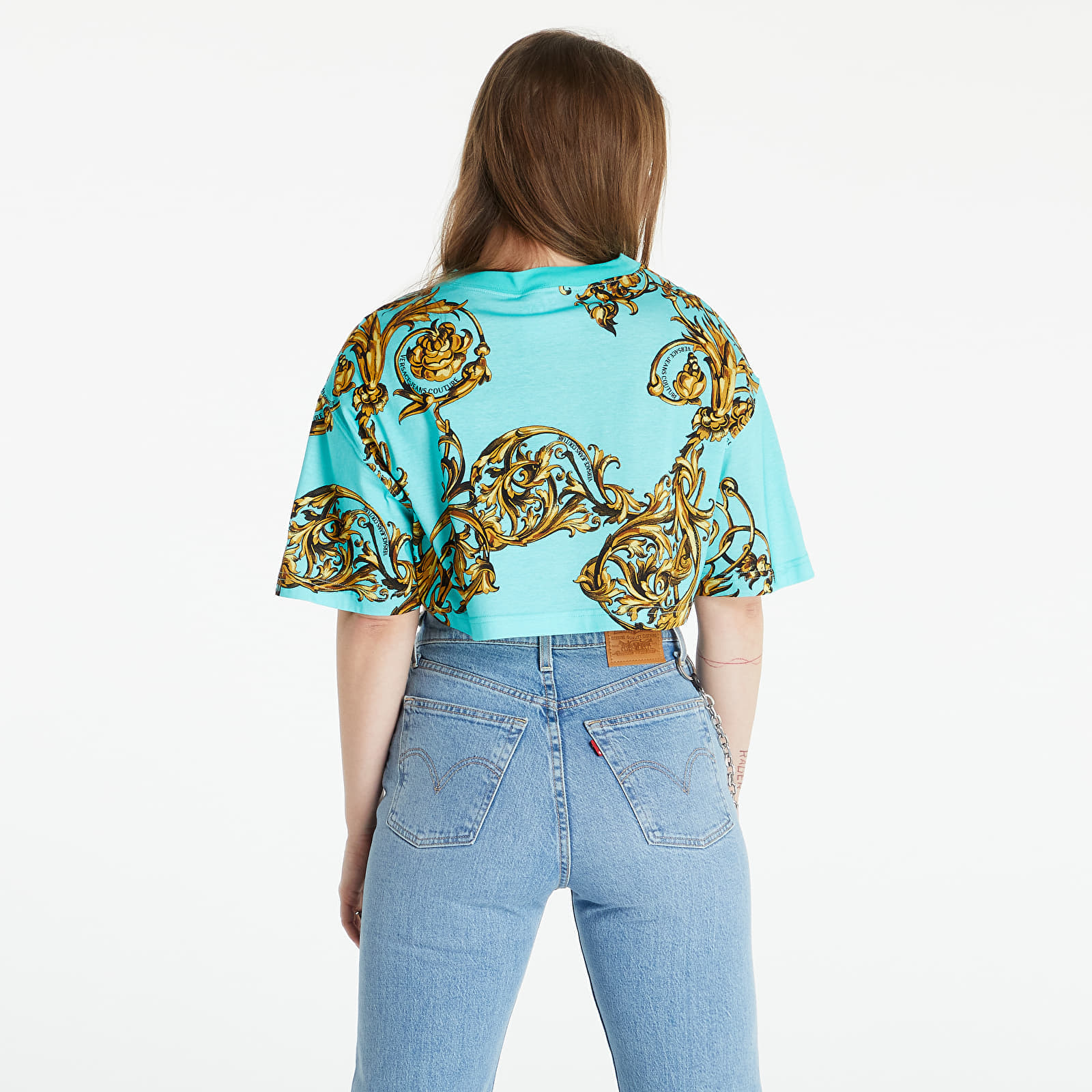 Tricouri Versace Jeans Couture Maglietta T-Shirt Barocco