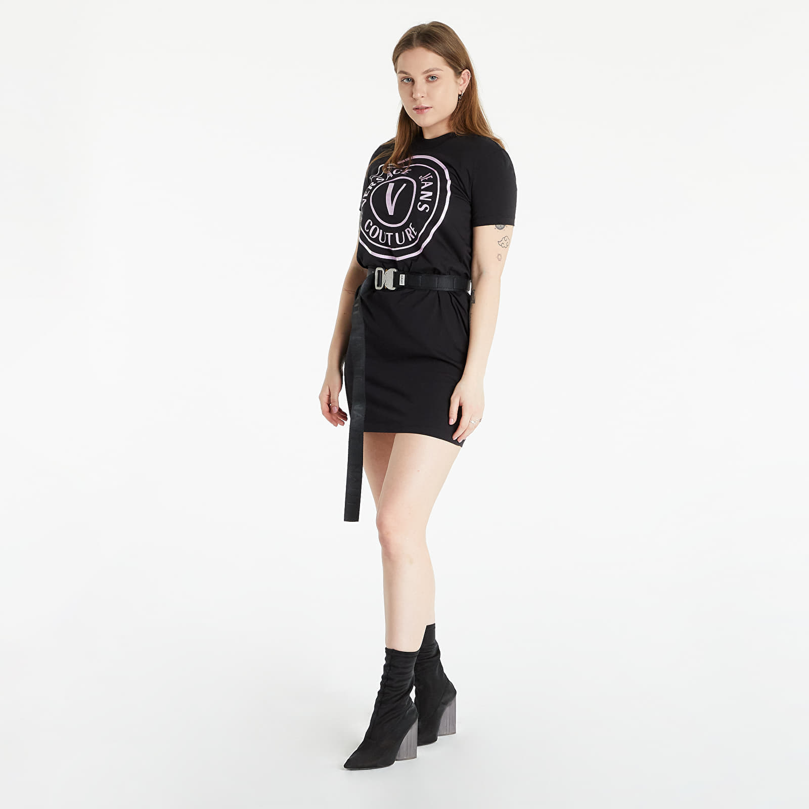 Dresses Versace Jeans Couture Sweatdress Serilogo Black