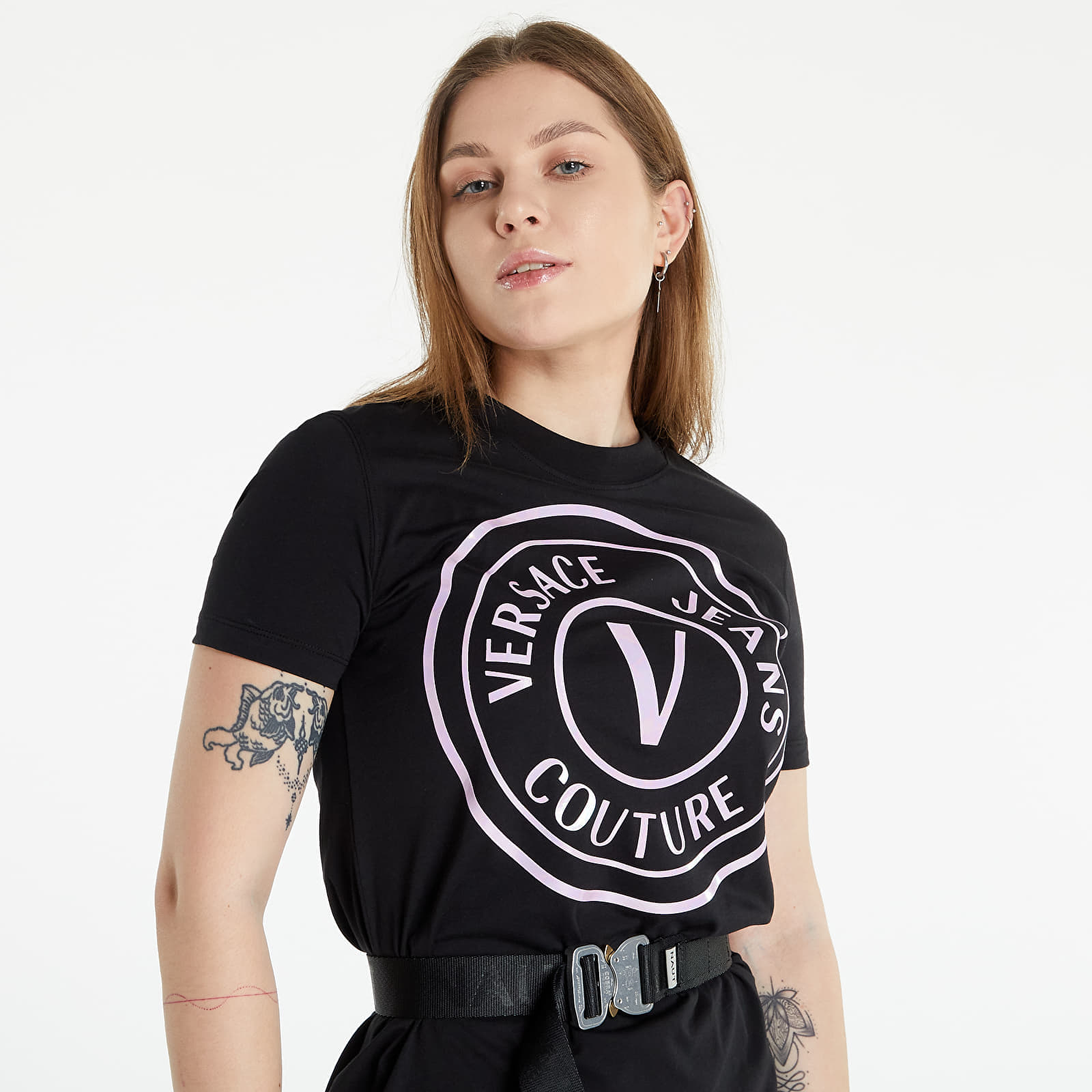 Dresses Versace Jeans Couture Sweatdress Serilogo Black