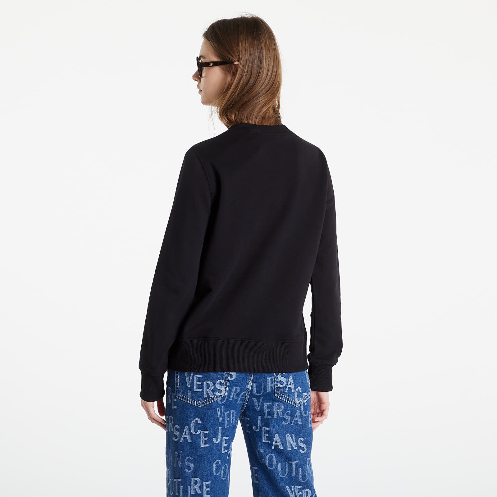 Mikiny a svetry Versace Jeans Couture Cotton Fleece Sweatshirt Black/ Gold